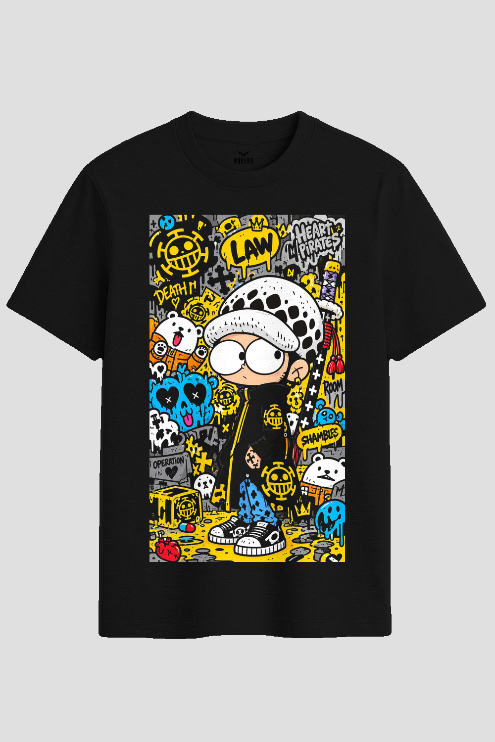 Surgeon of Death Chibi Doodle Anime Graphic T-Shirt