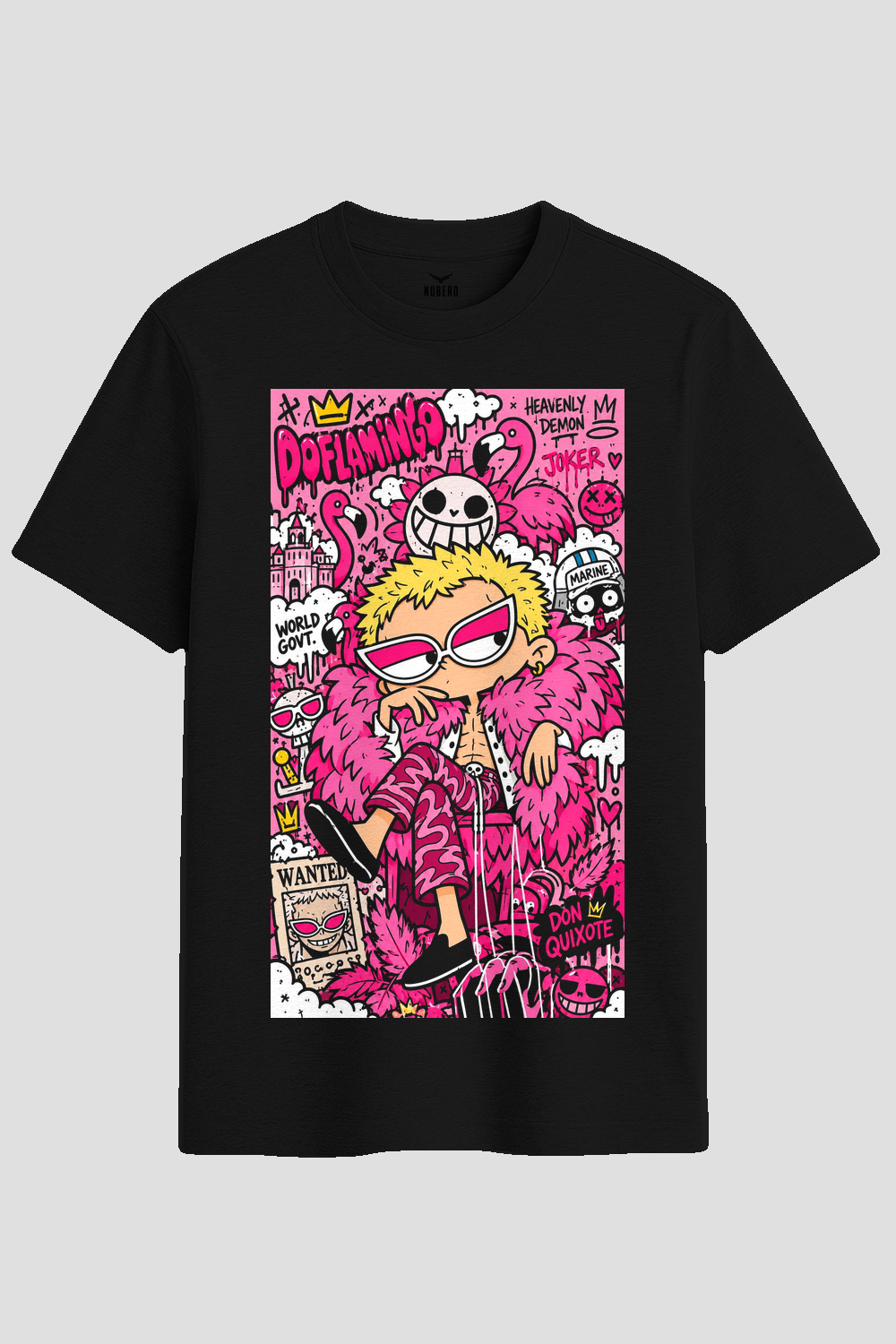 Doflamingo Anime Doodle Graphic T-Shirt