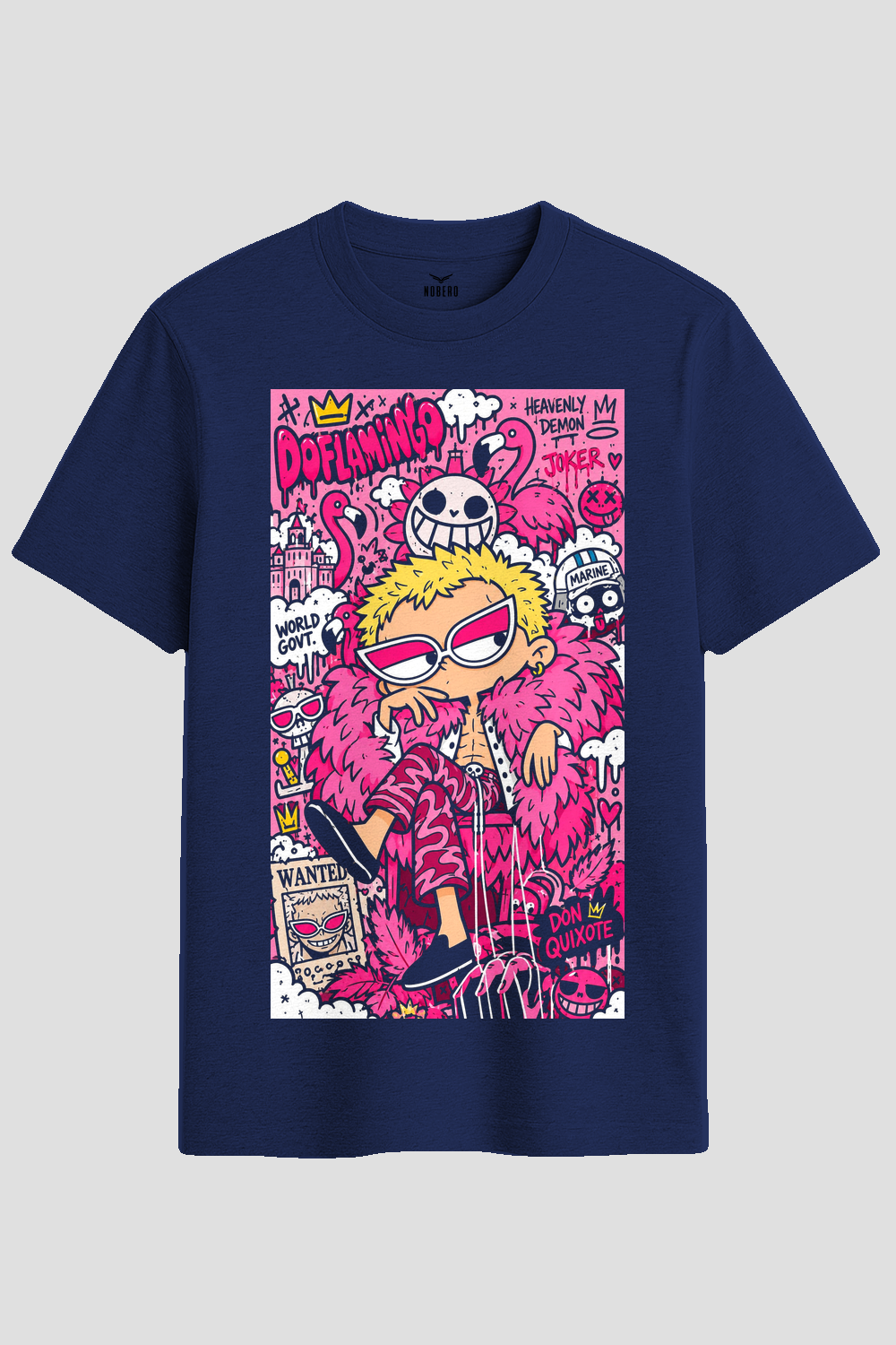 Doflamingo Anime Doodle Graphic T-Shirt