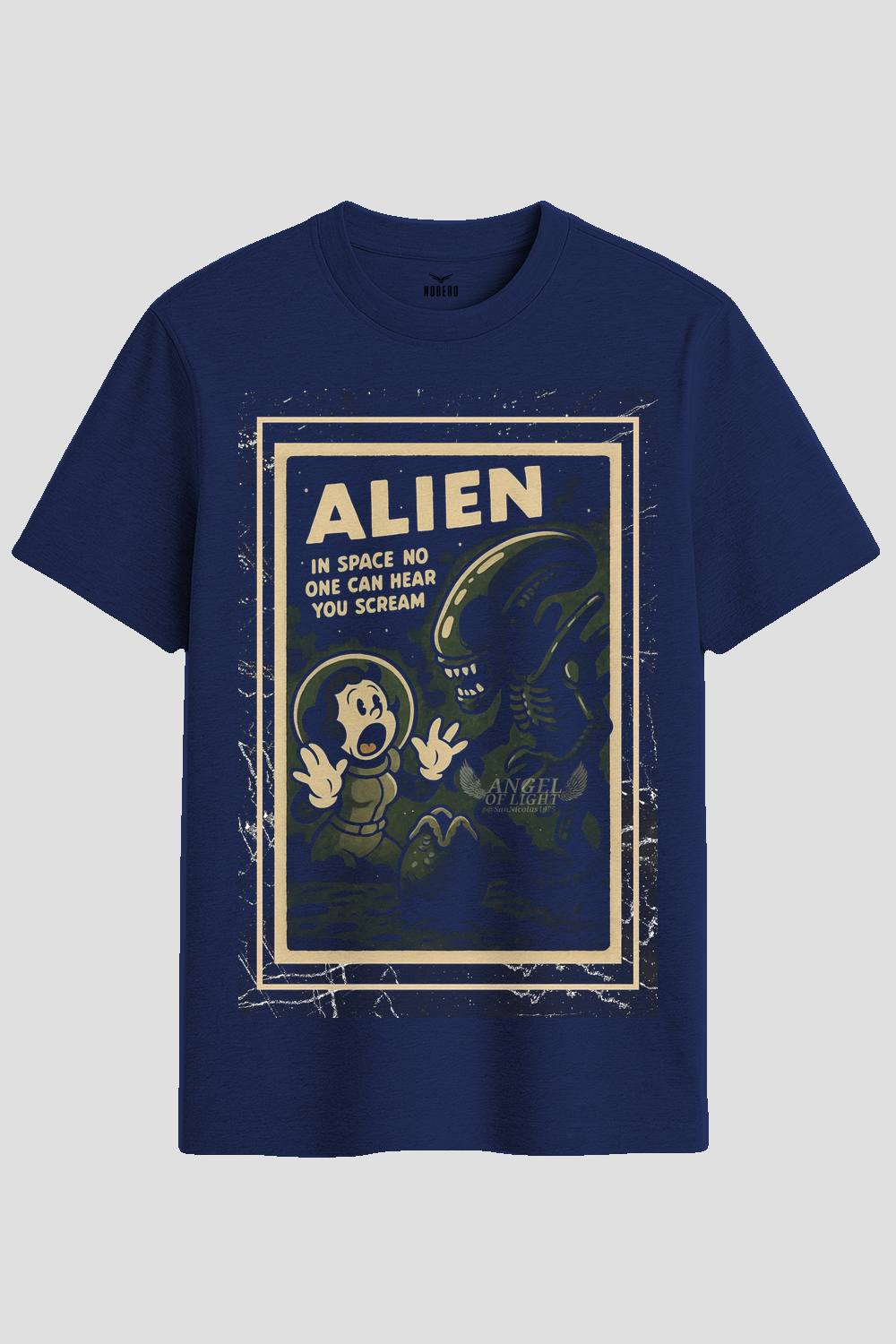Vintage Rubber Hose Alien Sci-Fi Graphic T-Shirt