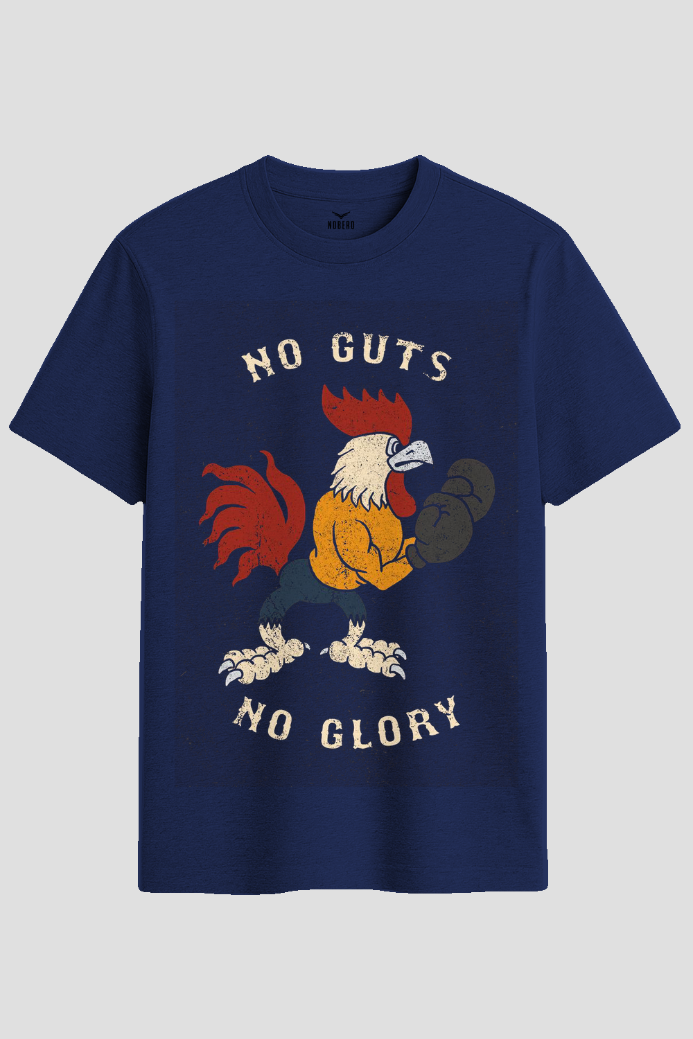 No Guts No Glory Boxing Rooster Graphic T-Shirt