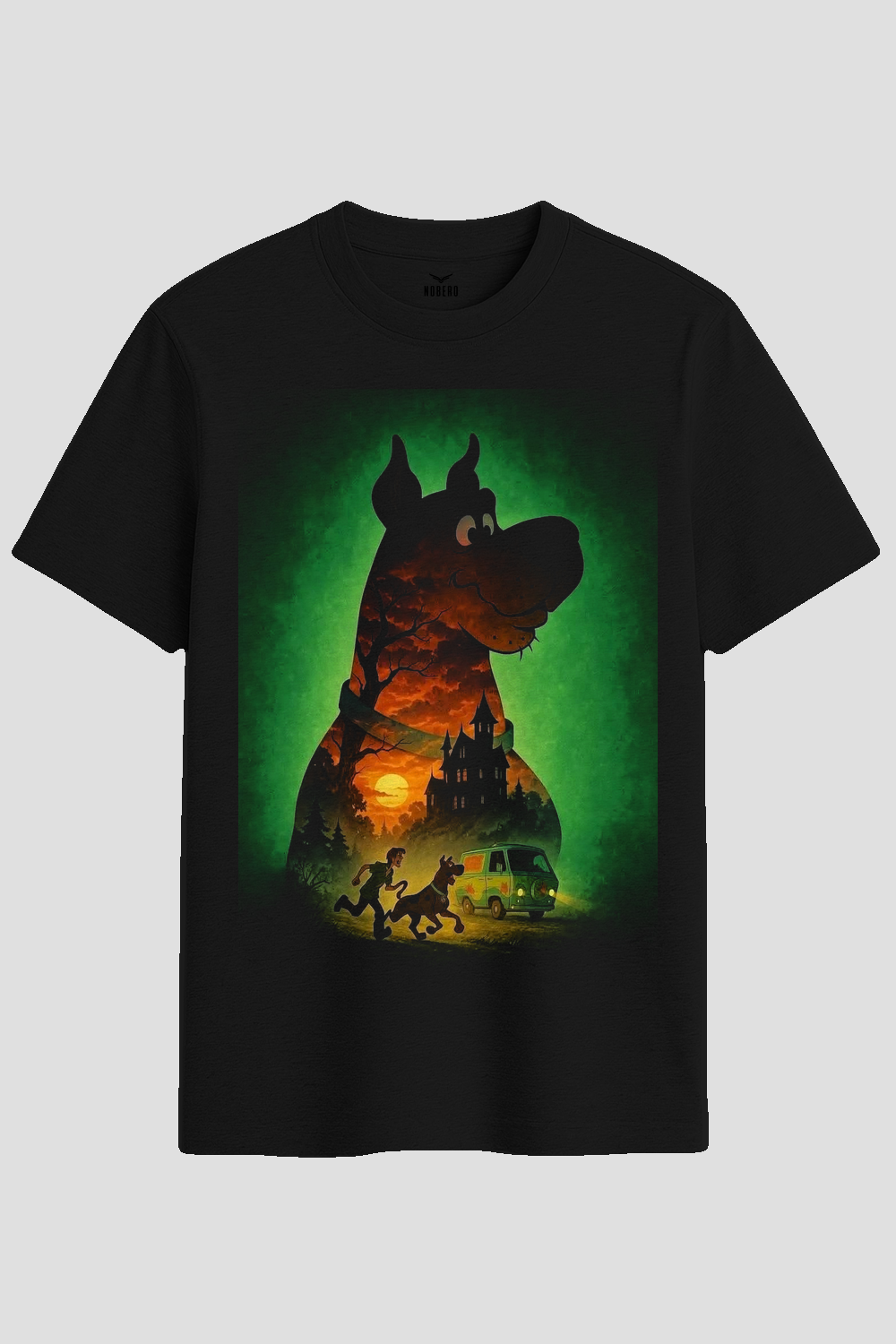 Mystery Solving Canine Double Exposure Graphic T-Shirt