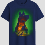 Mystery Solving Canine Silhouette Graphic T-Shirt