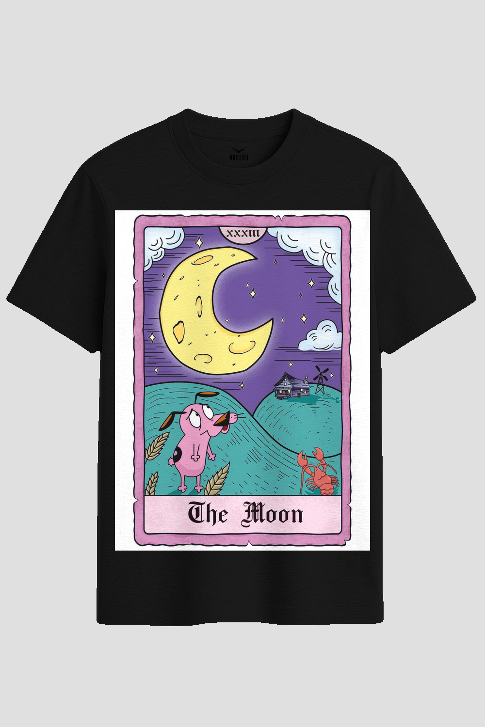 Courage The Moon Tarot Card Graphic T-Shirt