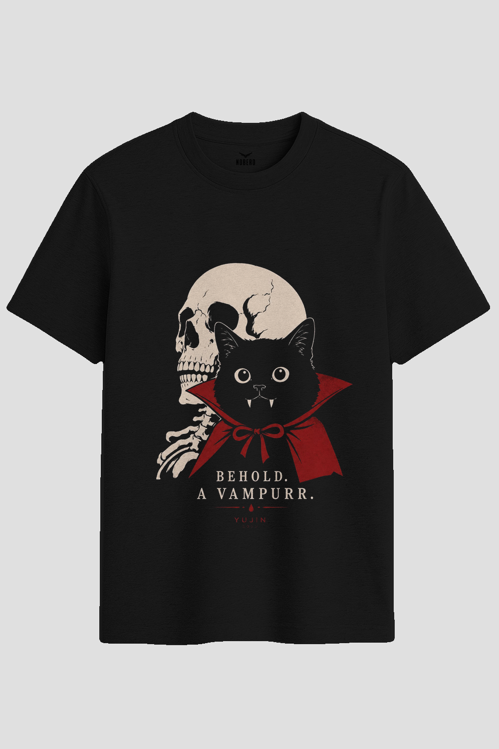 Behold A Vampurr Gothic Cat Graphic T-Shirt