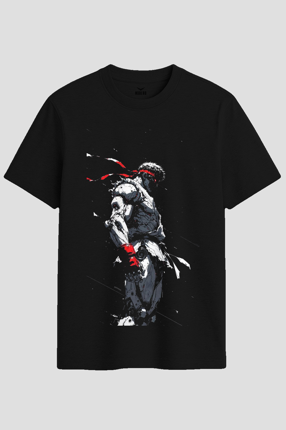 Cyber Mecha Martial Artist Graphic T-Shirt