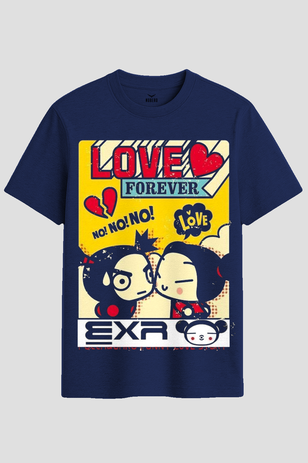 Retro Anime Love Forever Graphic T-Shirt