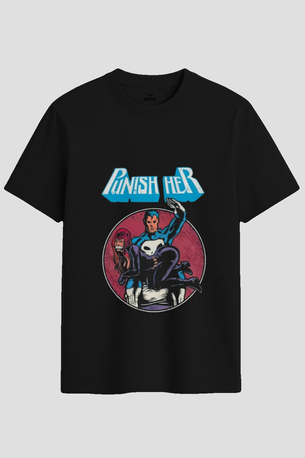 Retro Comic Antihero Parody Graphic T-Shirt