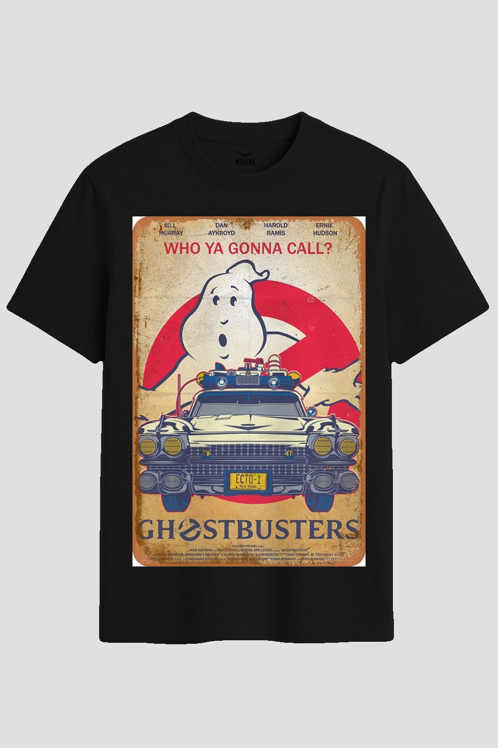 Retro Ghostbusters Ecto-1 Vintage Graphic T-Shirt