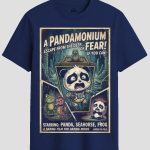 Vintage Pandamonium Movie Poster Graphic T-Shirt
