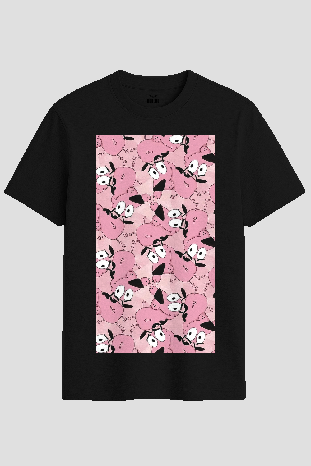 Courage The Cowardly Dog Collage Graphic T-Shirt