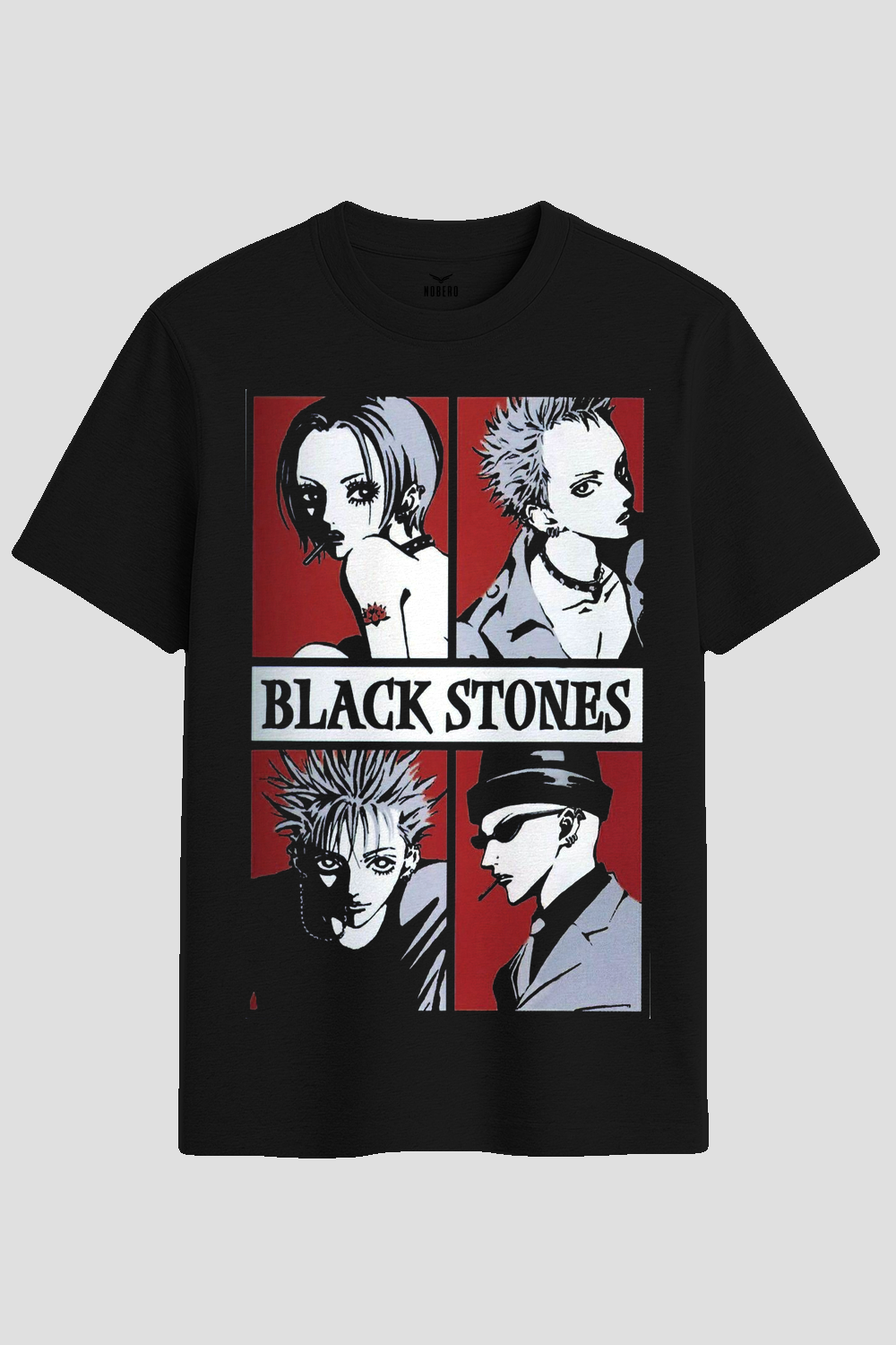 Nana Black Stones Punk Anime Graphic T-Shirt